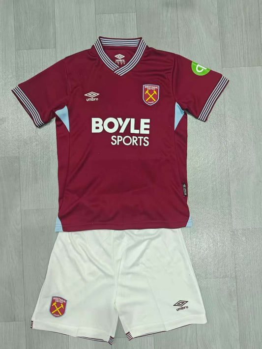 West Ham 25/26 home children’s kit