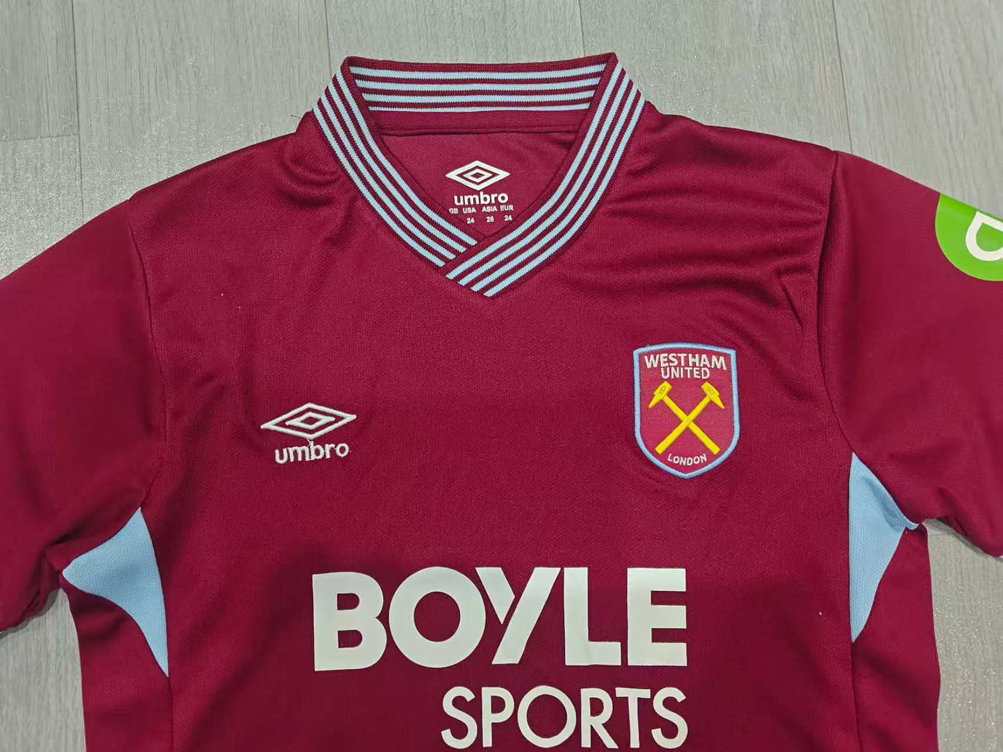 West Ham 25/26 home children’s kit