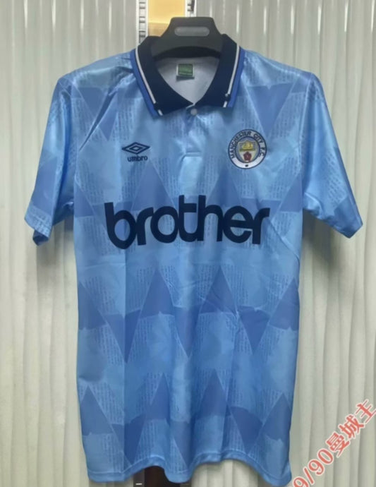 Manchester City Retro 89/90 Home Kit